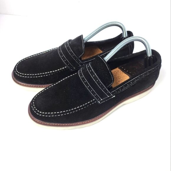 Robert Graham Dyson Penny Loafer Leather Black RGS5228 Mens Size 8.5 - Picture 3 of 9